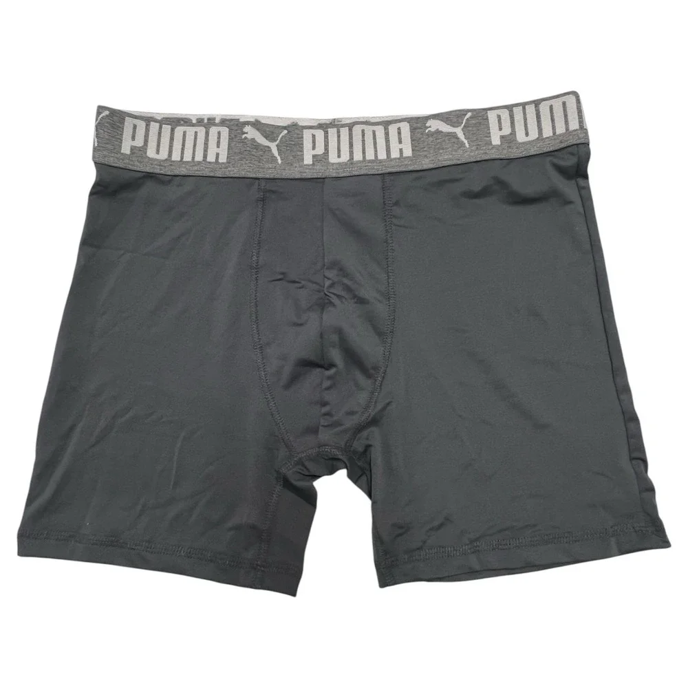 PUMA Men's Boxer Briefs 4-Pack Athletic Fit  Stretch Cooling Underwear Size S